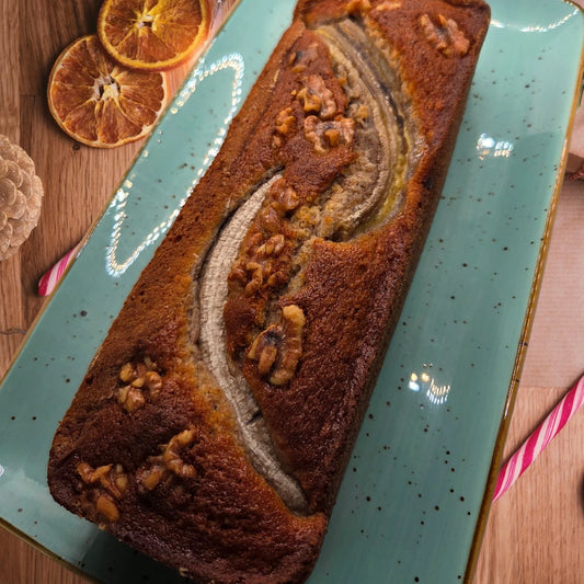 1 kg Bananenbrot ganz mit Walnüssen