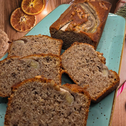 1 kg Bananenbrot ganz mit Walnüssen